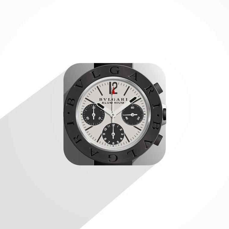 サムネイル - BVLGARI Watch Icon | Skeuomorphic Icon Design